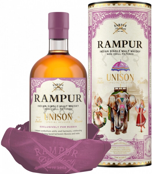 Виски Rampur Unison, in tube, 0.7 л