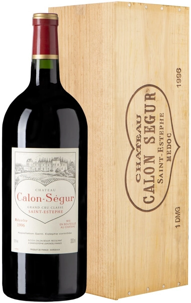 Вино Chateau Calon-Segur, Saint-Estephe 3-eme Grand Cru Classe, 1996, wooden box, 3 л