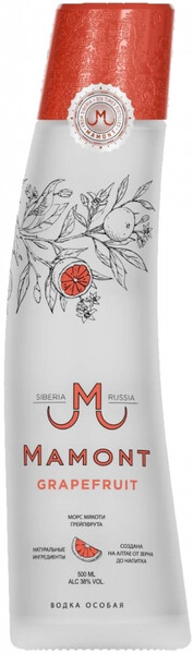Водка Mamont Grapefruit, 0.5 л