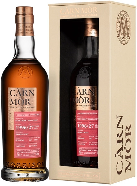 Виски Carn Mor Glen Grant 27 Years Old, 1996, gift box, 0.7 л