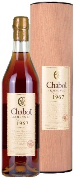 Арманьяк Chabot, 1967, gift tube, 0.7 л