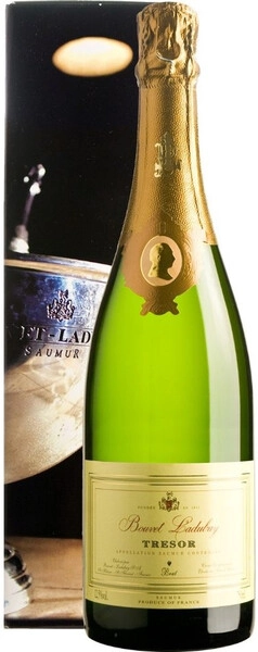 Игристое вино Bouvet Ladubay, Tresor Brut, Saumur AOC, 2020, gift box