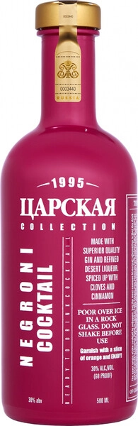 Ликер Царская Коллекция Негрони, коктейль, 0.5 л