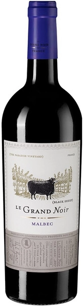 Вино Le Grand Noir Malbec, Pays d'Oc IGP, 2021