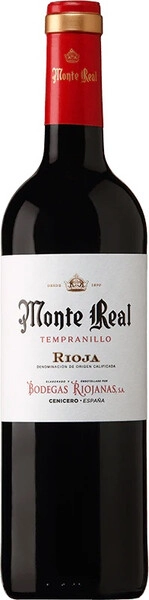 Вино Monte Real Tempranillo, Rioja DOC, 2021