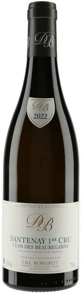 Вино P. & L. Borgeot, Santenay 1er Cru Clos des Beauregards AOC, 2022