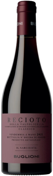 Вино Buglioni, Il Narcisista Recioto della Valpolicella Classico DOCG, 2021, 0.5 л