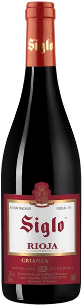Вино Siglo Crianza, Rioja DOC, 2018