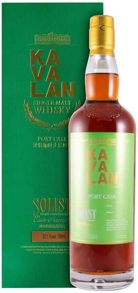 Виски Kavalan, Solist Port Cask (57,1%), gift box, 0.7 л