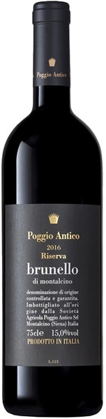 Вино Poggio Antico, Brunello di Montalcino Riserva DOCG, 2016