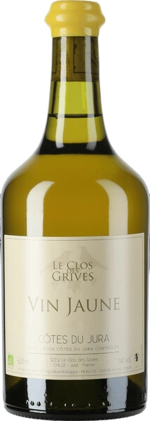 Вино Le Clos des Grives, Vin Jaune, Cotes du Jura AOC, 2018, 620 мл
