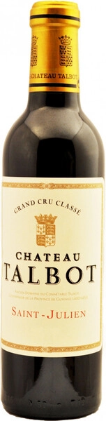 Вино Chateau Talbot, St-Julien AOC 4-me Grand Cru Classe, 2015, 375 мл