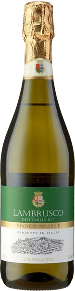 Игристое вино Paesano Lambrusco Bianco Amabile, Emilia IGT