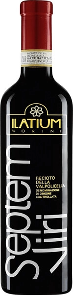Вино Ilatium Morini, Septemviri, Recioto della Valpolicella DOC, 2015, 0.5 л