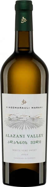 Вино Kindzmarauli Marani, Alazani Valley White, 2022