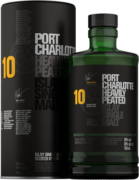 Виски Bruichladdich, Port Charlotte 10 Years Old, in tube, 0.7 л