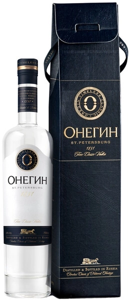 Водка Онегин, в подарочной коробке, 0.5 л