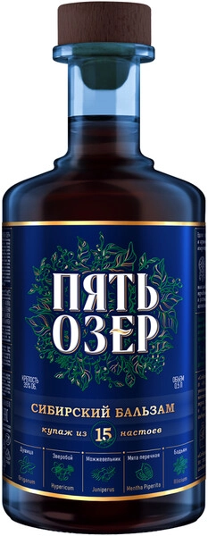 Ликер "Пять Озер" Сибирский бальзам, 0.5 л