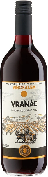 Вино Vino Kalem, Vranac Poluslatko, 1 л