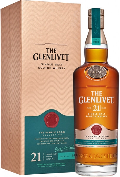 Виски "The Glenlivet" 21 Years Old, gift box, 0.7 л