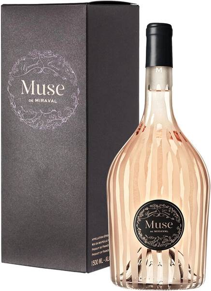 Вино Muse de Miraval Rose, Cotes de Provence AOC, gift box, 2020, 1.5 л