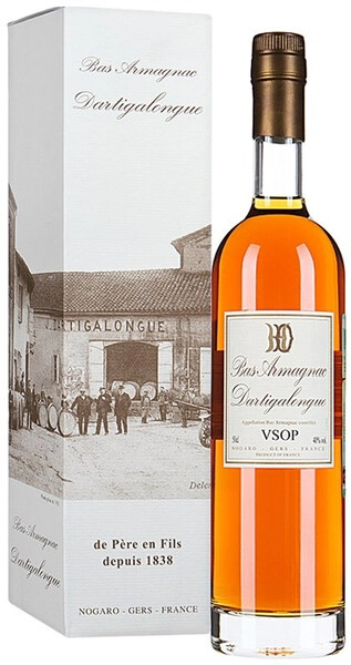 Арманьяк Dartigalongue VSOP, Bas Armagnac AOC, gift box, 0.5 л