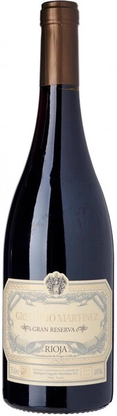 Вино Gregorio Martinez, Gran Reserva, Rioja DOC, 2014