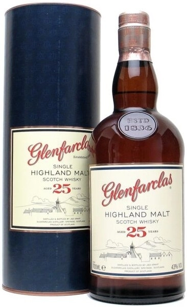 Виски Glenfarclas 25 years, In Tube, 0.7 л