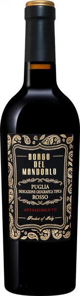 Вино Borgo del Mandorlo Appassimento Rosso, Puglia IGT, 2023