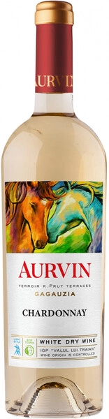 Вино Aurvin Chardonnay, Valul lui Traian IGP, 2022