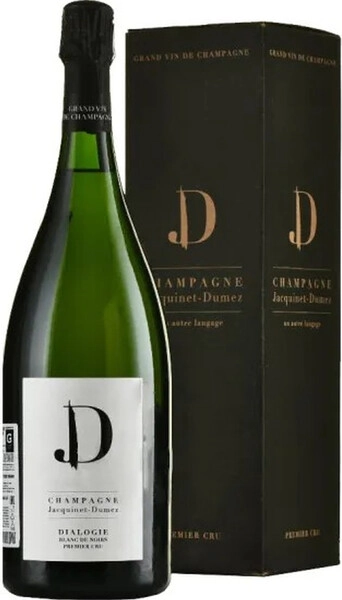 Шампанское Champagne Jacquinet-Dumez, Dialogie Blanc de Noirs Premier Cru, Champagne AOC, 2018, gift box, 1.5 л