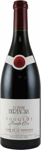 Вино Domaine Bertagna, Vougeot 1-er Cru Clos de La Perriere Monopole, 2017