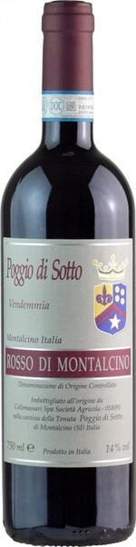 Вино Poggio di Sotto, Rosso di Montalcino DOC, 2021