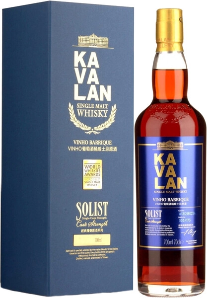 Виски Kavalan, Solist Vinho Barrique (56,3%), gift box, 0.7 л