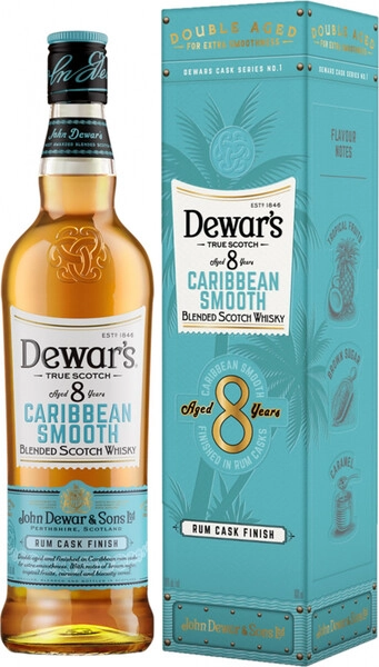 Виски Dewar's Caribbean Smooth 8 Years Old, gift box, 0.7 л