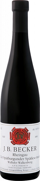 Вино J. B. Becker, Spatburgunder Spatlese Wallufer Walkenberg, 2016