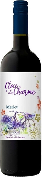 Вино Les Celliers Jean d'Alibert, Cloce du Charme Merlot, Pays d'Oc IGP, 2021
