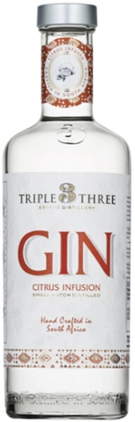Джин Triple Three Estate Distillery, Citrus Infusion, 0.5 л