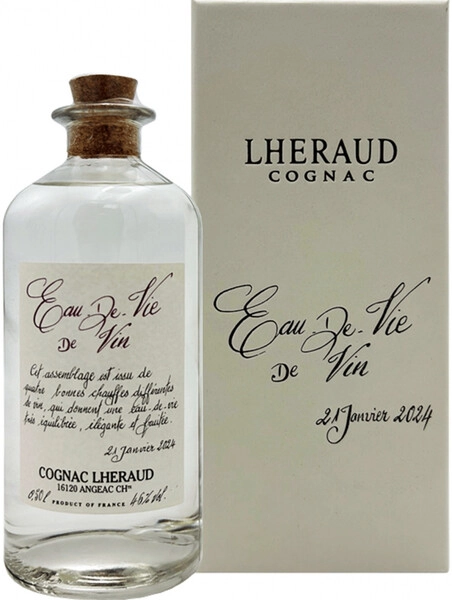 Коньяк Lheraud Cognac, Eau-De-Vie, 2024, gift box, 0.5 л