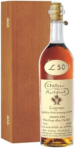 Коньяк Chateau de Montifaud Heritage Louis Vallet 50 Years Old, Fine Petite Champagne AOC, wooden box, 0.7 л