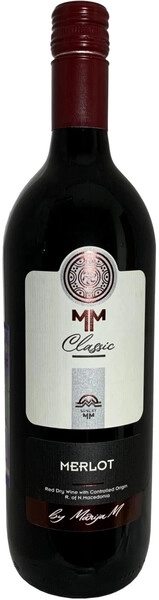 Вино Tikves, MM Classic Merlot, 1 л