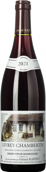 Вино Gerard Raphet, Gevrey-Chambertin AOC, 2021