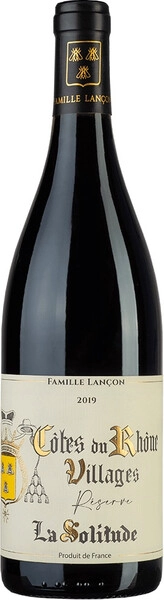 Вино La Solitude Reserve, Cotes du Rhone Villages AOC, 2019