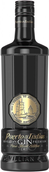 Джин Puerto de Indias Pure Black Edition Dry, 0.7 л