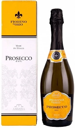 Игристое вино Abbazia, Fiorino d'Oro Prosecco Spumante DOC, gift box