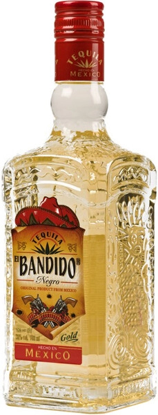 Текила "El Bandido Negro" Gold, 0.7 л