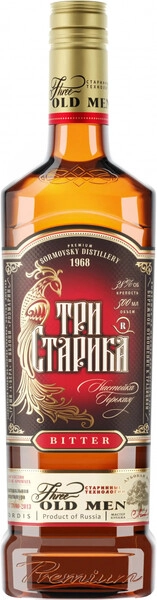 Ликер Три старика, настойка горькая, 0.5 л