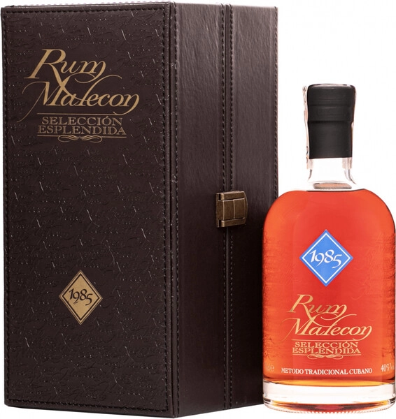 Ром Malecon, Seleccion Esplendida, 1985, leather box, 0.7 л
