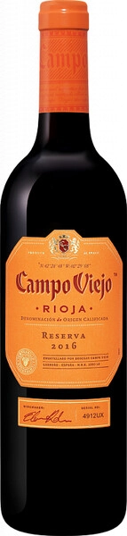 Вино Campo Viejo Reserva, Rioja DOC, 2016