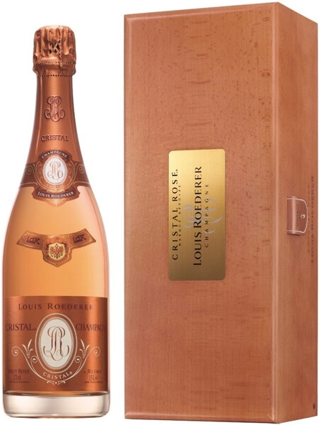 Шампанское Cristal Rose AOC, 2009, wooden box, 1.5 л